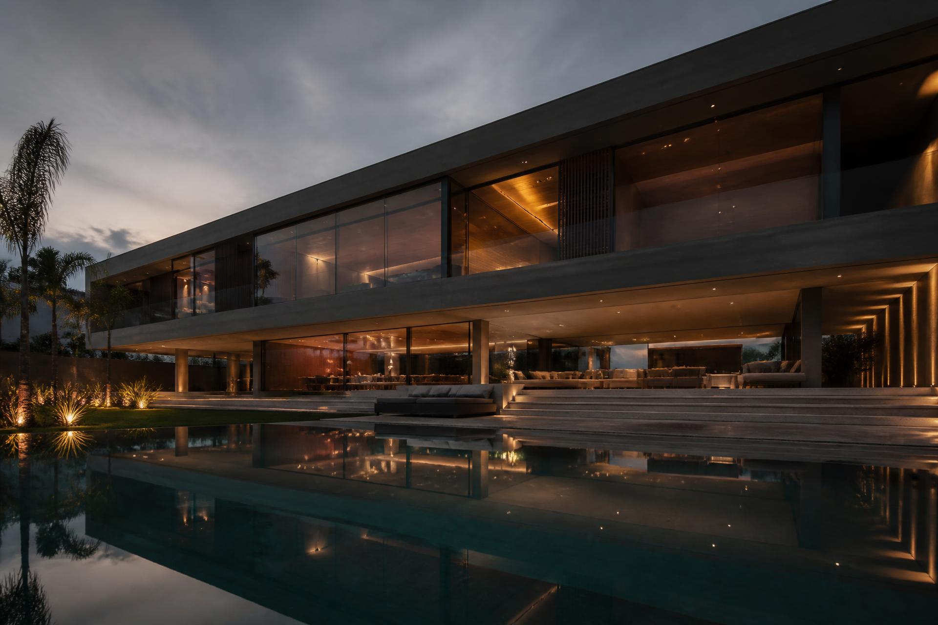 Residência contemporânea de alto padrão executada pela Calsolari Engenharia e Arquitetura